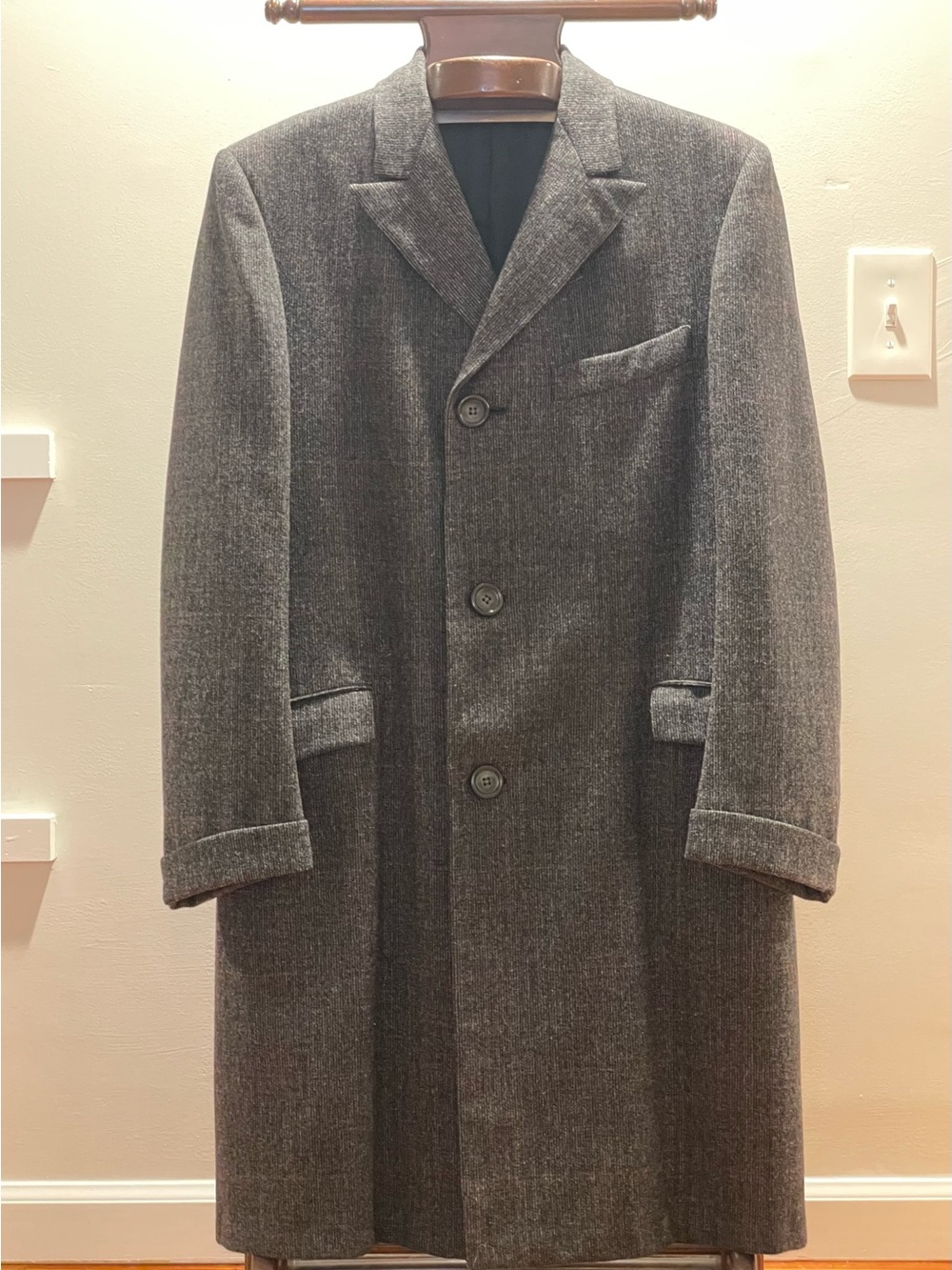 Vintage 1950s Wool Overcoat 36